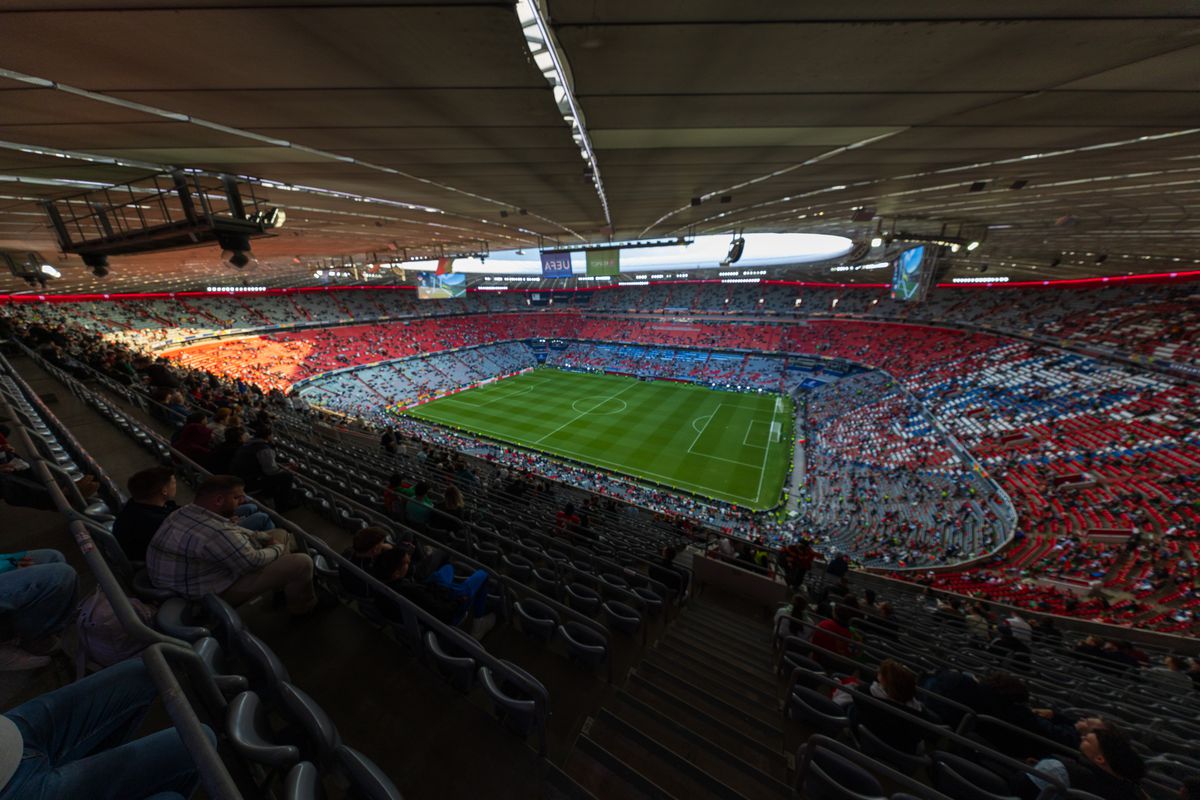 Imagini superbe cu stadionul Allianz Arena înaintea de finala Ligii Naţiunilor