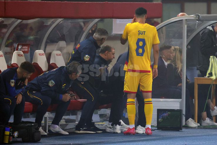 Mircea Lucescu, la meciul Austria - România 2-1 FOTO: Ionuţ Iordache (GSP)