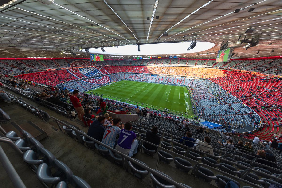 Imagini superbe cu stadionul Allianz Arena înaintea de finala Ligii Naţiunilor