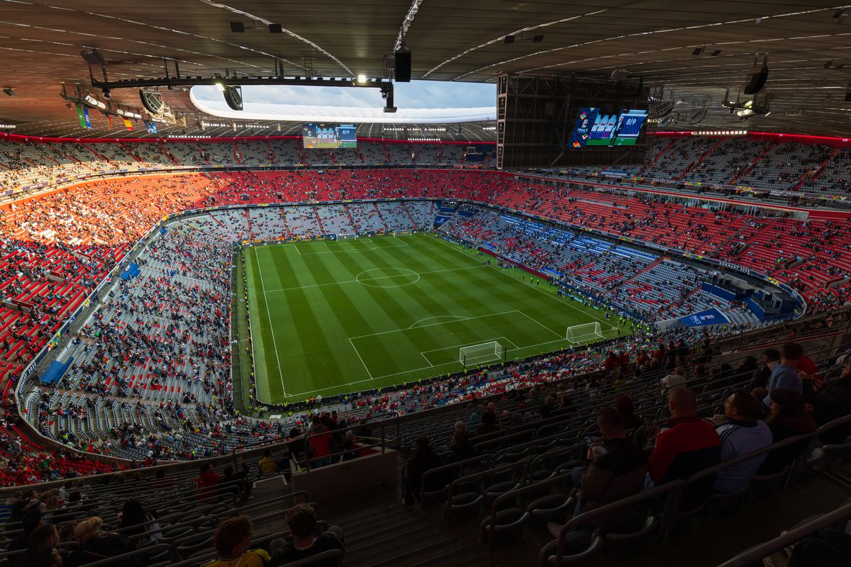 Imagini superbe cu stadionul Allianz Arena înaintea de finala Ligii Naţiunilor