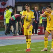 Dispută între Andrei Raţiu şi David Miculescu la finalul partidei Austria - România 2-1 FOTO: Ionuţ Iordache (GSP)