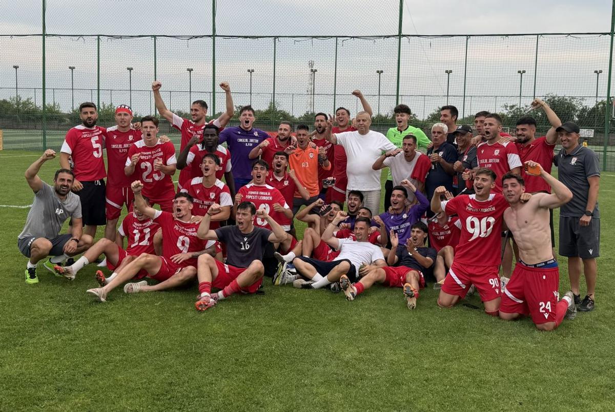 Imagini de la promovarea SC Popești-Leordeni în Liga 2