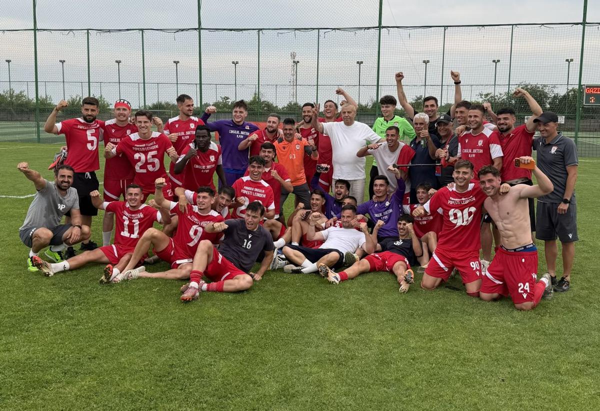 Imagini de la promovarea SC Popești-Leordeni în Liga 2