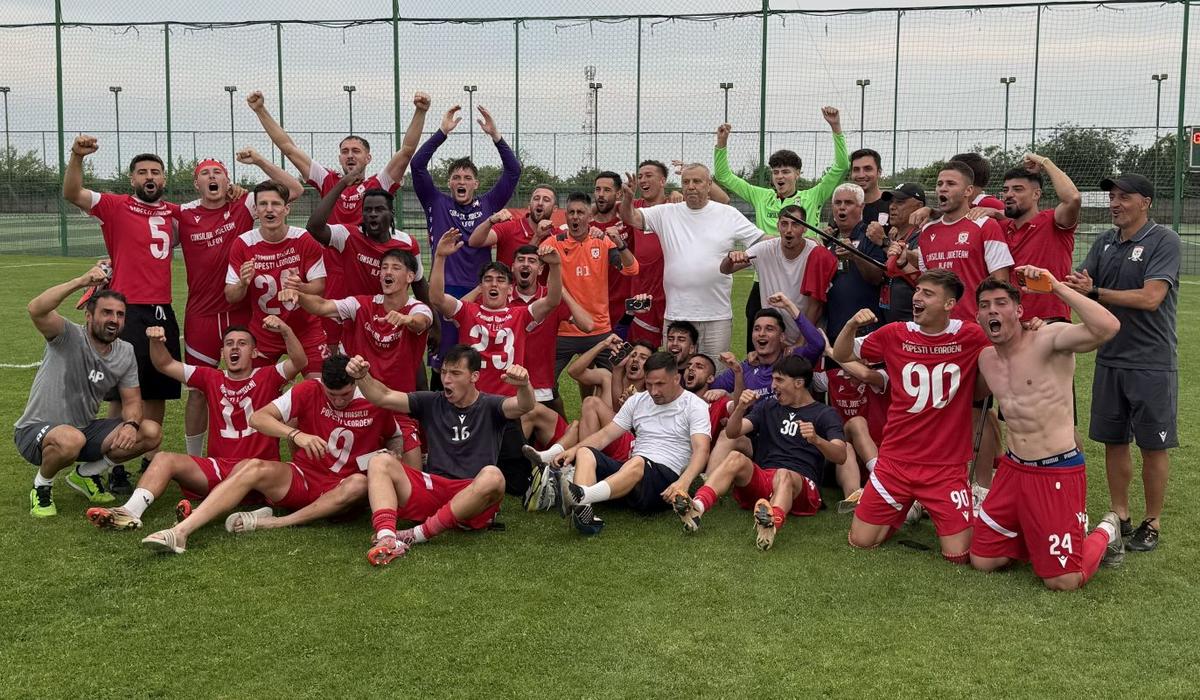 Imagini de la promovarea SC Popești-Leordeni în Liga 2