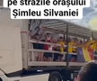 Sărbătoare inedită după titlul câștigat la județ: jucătorii s-au plimbat cu TIR-ul prin oraș și au aprins fumigene