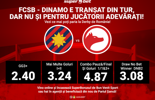 Remontada sau nu, dar spectacolul e garantat! FCSB – Dinamo nu are cum să fie un retur cuminte, în ciuda acelui 3-0 din tur!