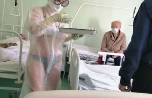 FOTO Ce s-a întâmplat cu asistenta din Rusia care a apărut în lenjerie intimă în fața pacienților: „Am alte priorități în viață”