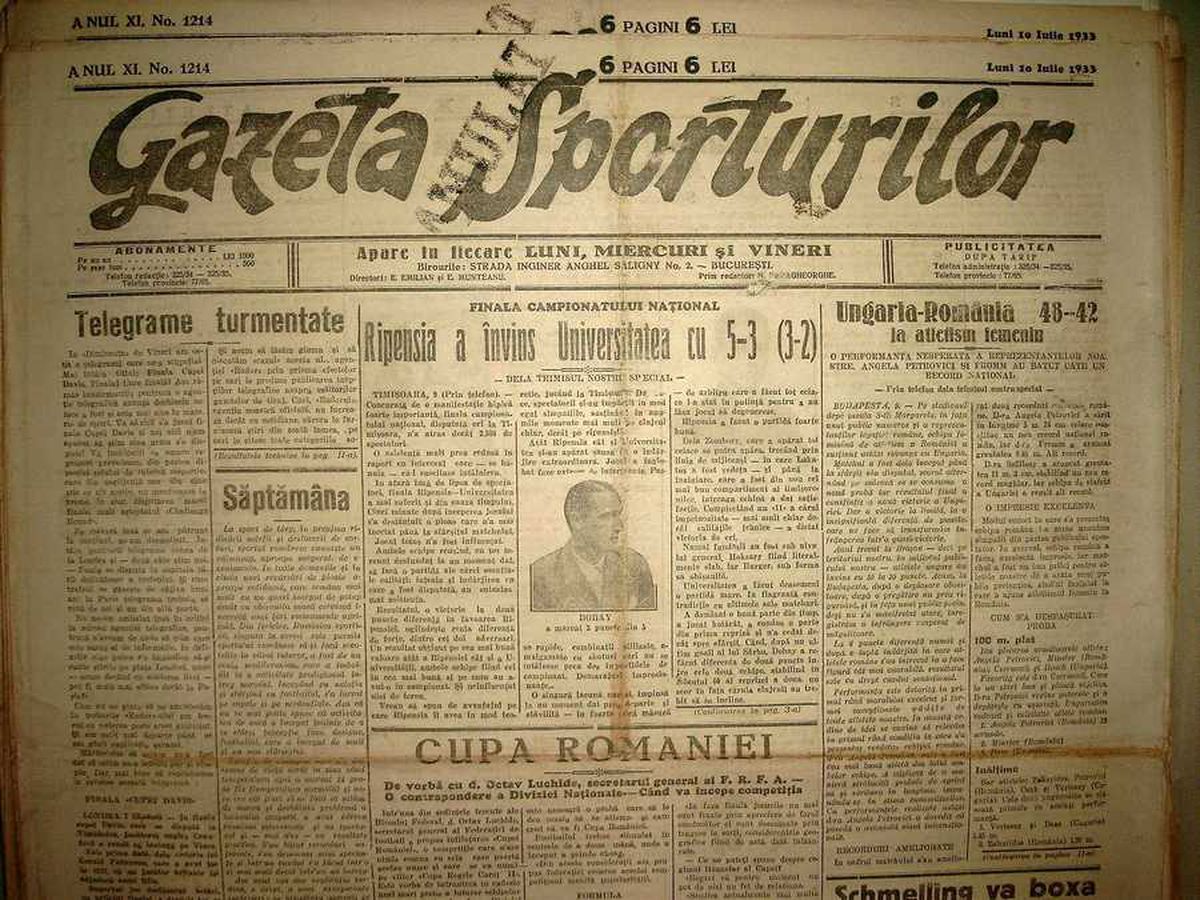 RETRO GSP. 87 de ani de când finala campionatului de fotbal a fost eclipsată de un derby de trap