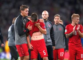 Imagini dureroase după Anglia - Danemarca » Nordicii, prăbușiți pe Wembley: au plâns în hohote