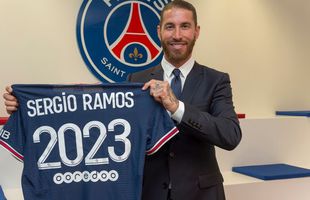 Sergio Ramos a semnat și a fost anunțat oficial de PSG! Primele imagini în tricoul francezilor