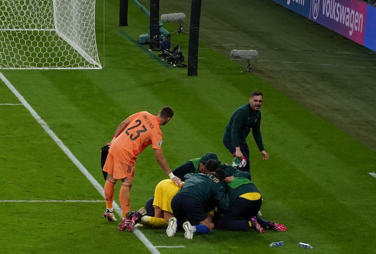 Faza turneului » Ce a pățit Bonucci pe Wembley după ce Italia s-a calificat în finala EURO