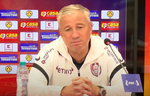 Dan Petrescu (54 de ani) a susținut o conferință de presă înaintea Supercupei României, CFR Cluj - Sepsi. Antrenorul campioanei și-a lăudat adversarii și a vorbit despre introducerea VAR.