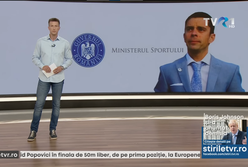 Costin Deșliu, prezentatorul rubricii sport de la televiziunea publică, este din luna mai consilierul personal pe probleme de comunicare al ministrului Eduard Novak.