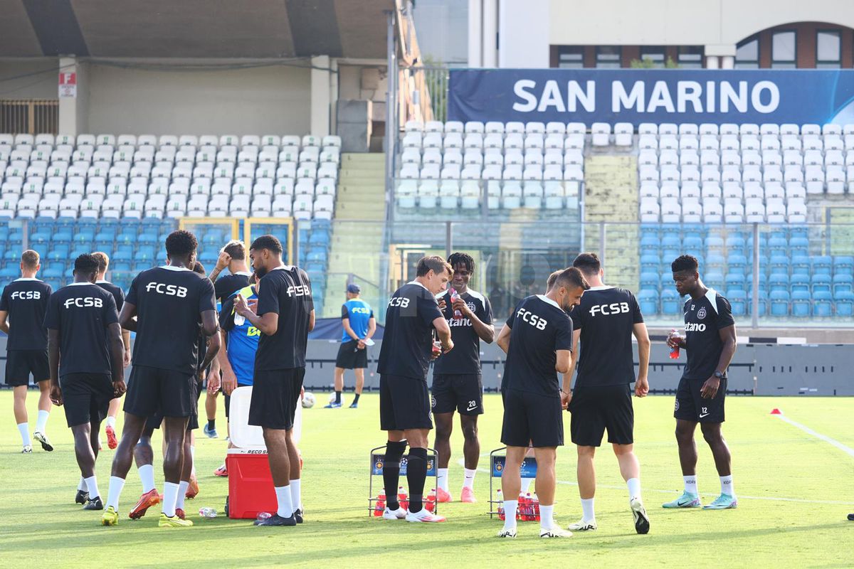 Antrenament FCSB inaintea primului meci din Champions League