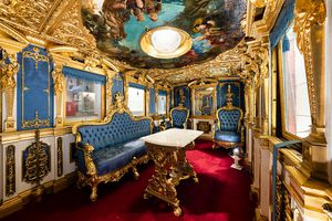 Lecție de istorie la muzeul feroviar din Nürnberg: de la salonul Regelui Ludwig al II-lea al Bavariei la cel al cancelarului imperial Otto von Bismarck