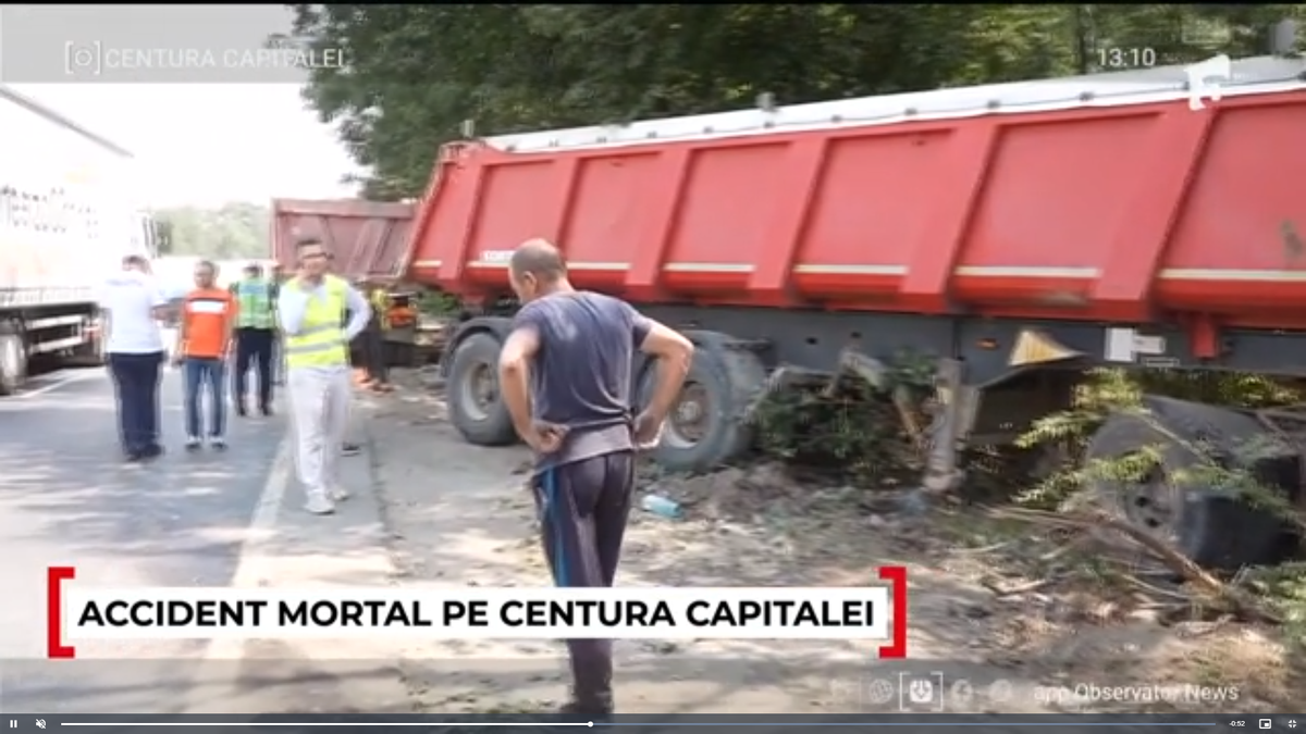 Un jucător din Liga a 5-a a murit după un accident rutier pe Centura Bucureștiului » Imagini cutremurătoare cu mașina după impactul cu un camion