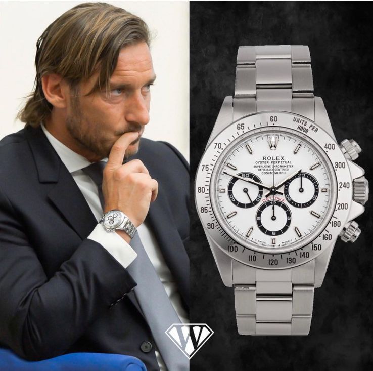 Colecția de ceasuri Rolex Daytona pe care le vor purta, pe rând, Francesco Totti și Ilary Blasi