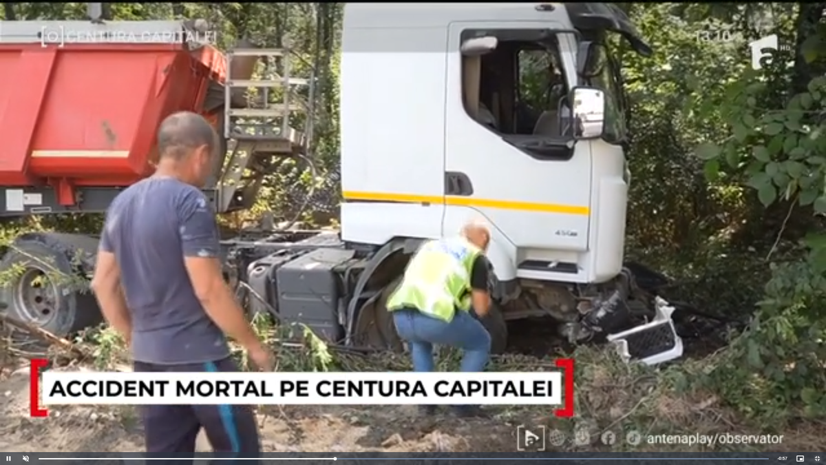 Un jucător din Liga a 5-a a murit după un accident rutier pe Centura Bucureștiului » Imagini cutremurătoare cu mașina după impactul cu un camion