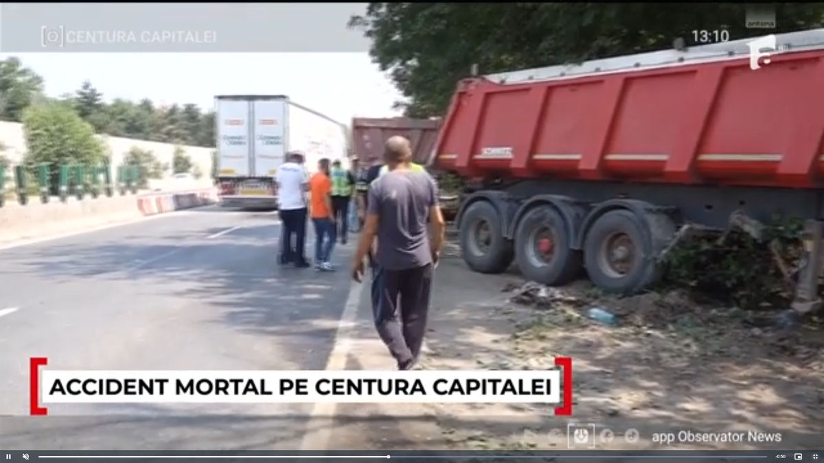 Un jucător din Liga a 5-a a murit după un accident rutier pe Centura Bucureștiului » Imagini cutremurătoare cu mașina după impactul cu un camion