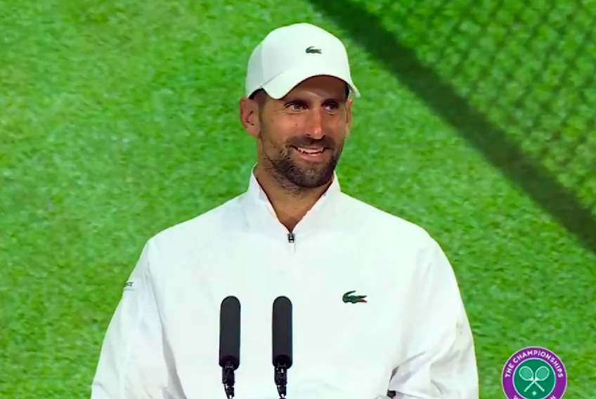 Novak Djokovic a provocat râsete când a vorbit despre Lionel Messi // foto: X