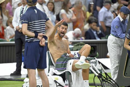 Novak Djokovic a țipat la arbitru la Wimbledon/ foto Imago Images