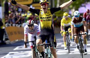 Victorie istorică! Wout van Aert a câștigat Milano-Sanremo 2020, după un sprint fără istoric cu Julian Alaphilippe