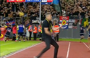 Ce descătușare! Golul lui Chipirliu a declanșat „nebunia” la Târgoviște: Daniel Oprița nu s-a mai abținut și a mers spre fanii adverși