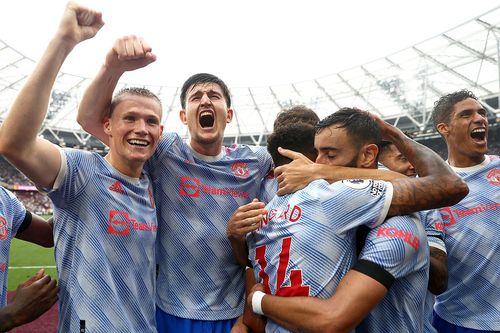 McTominay și Maguire, primii de la stânga la dreapta // foto: Guliver/gettyimages