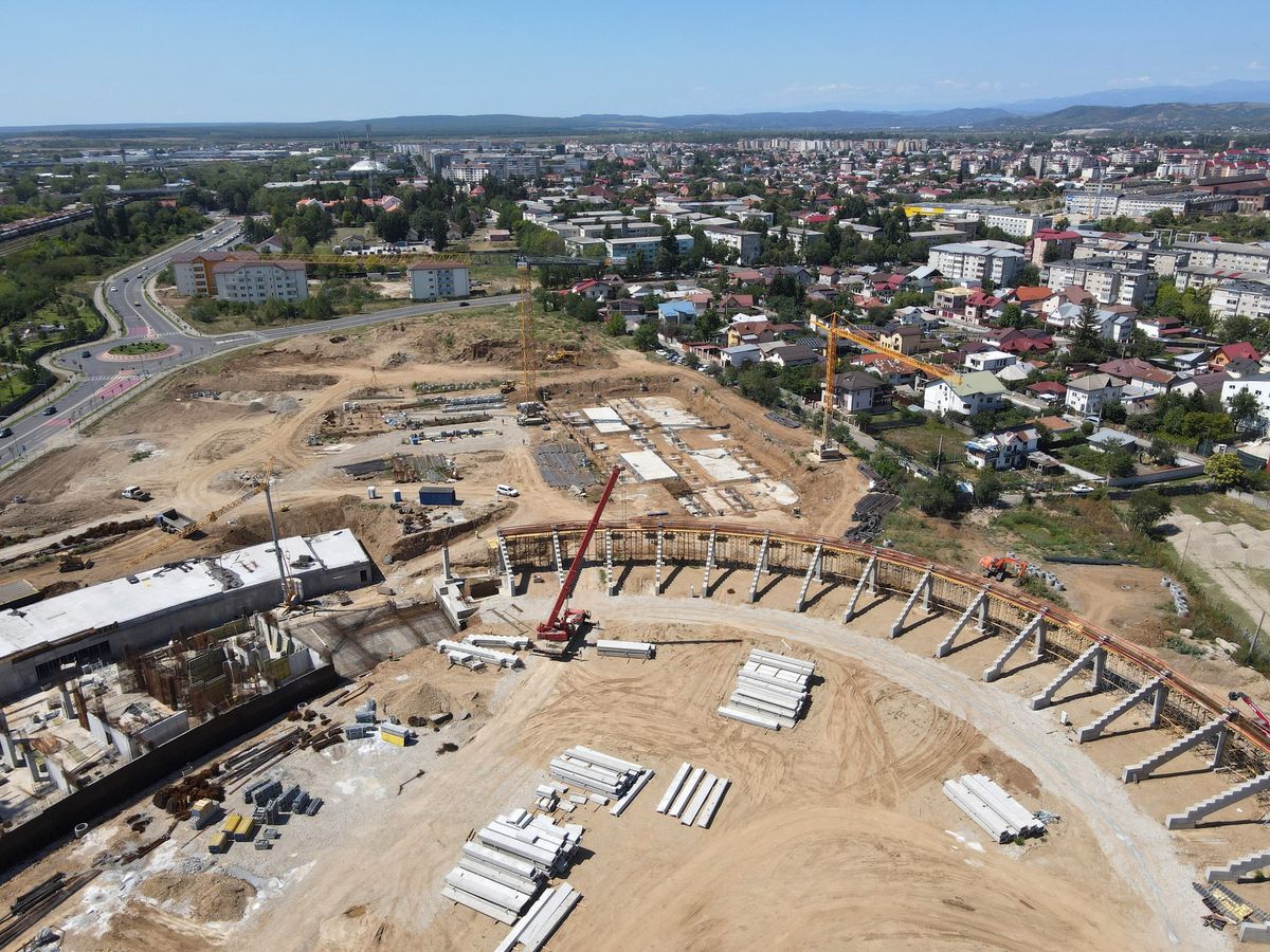 OZN de 55 de milioane de euro! Imagini senzaționale de pe șantierul celui mai nou stadion pe care-l va avea România