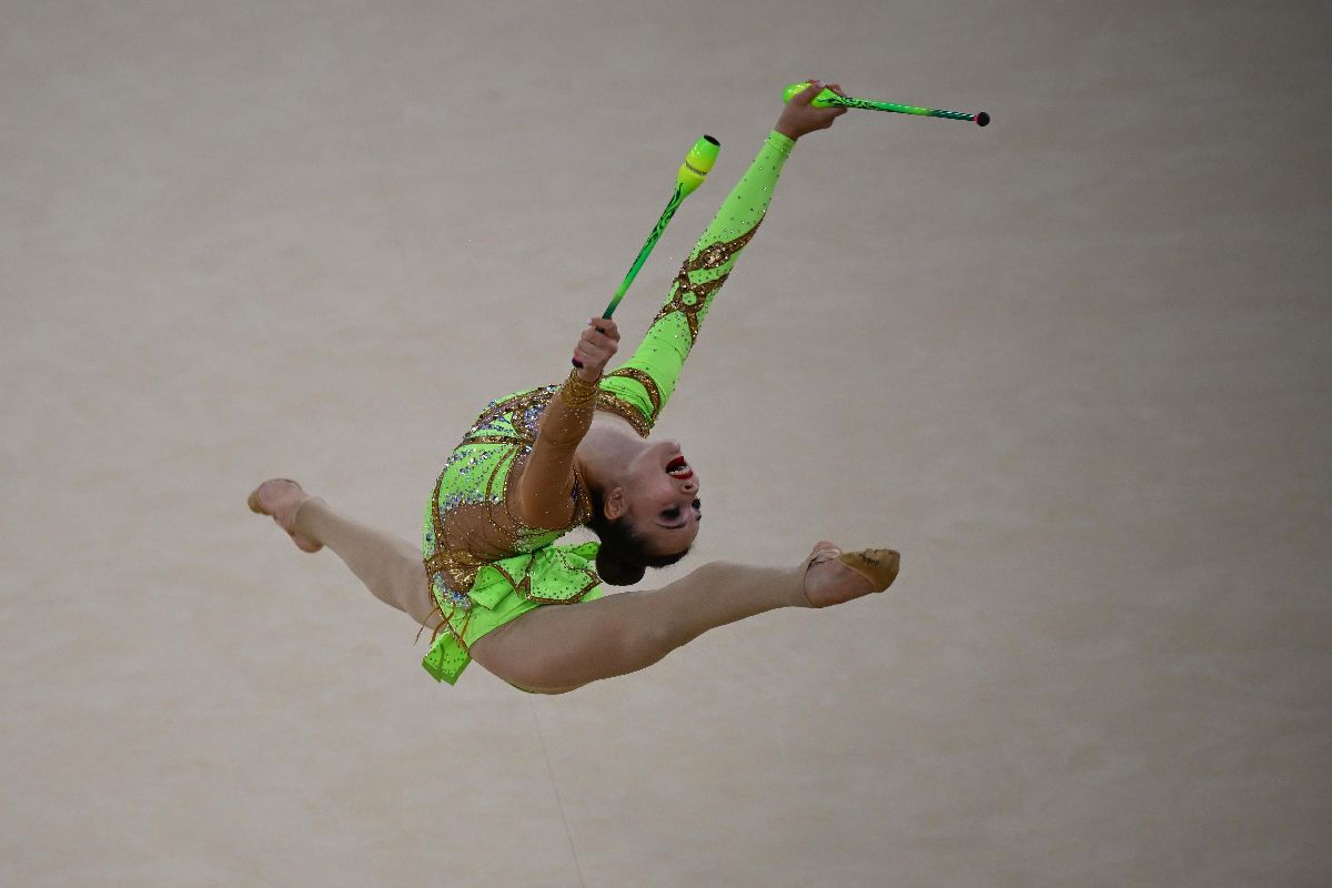 Annaliese Drăgan, în calificările de la gimnastică ritmică - Paris 2024