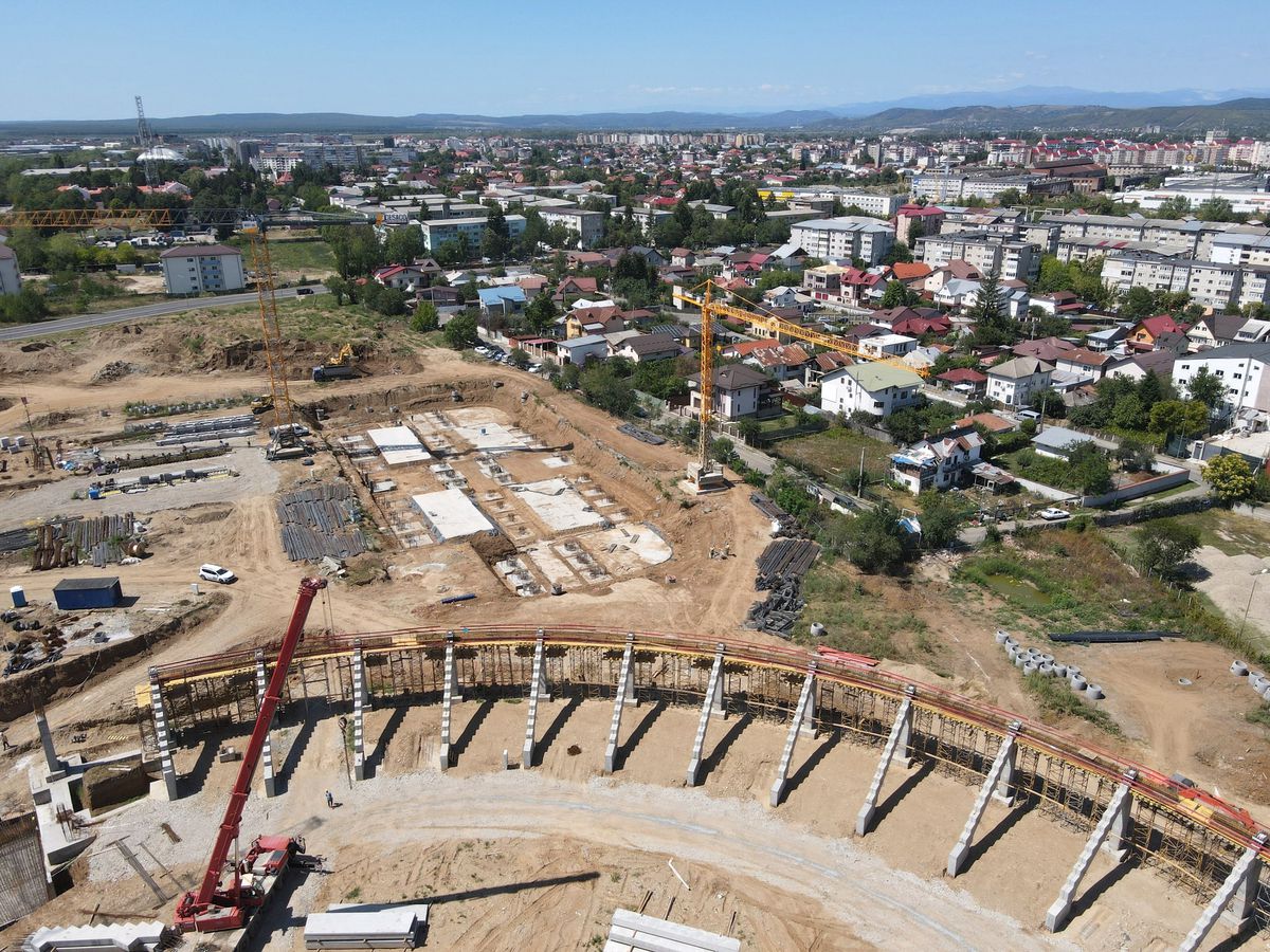 OZN de 55 de milioane de euro! Imagini senzaționale de pe șantierul celui mai nou stadion pe care-l va avea România