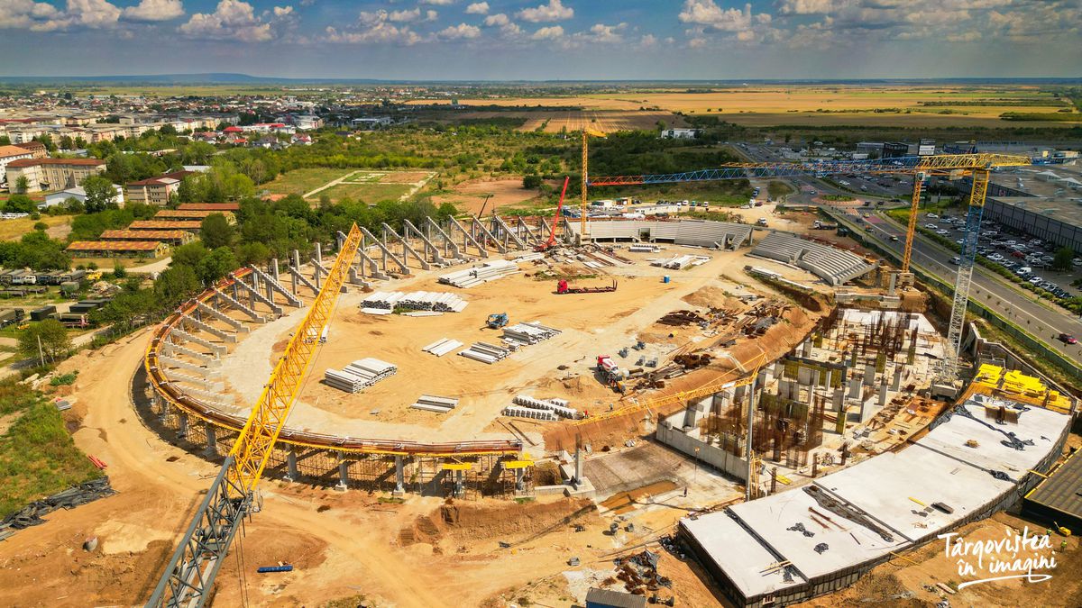 OZN de 55 de milioane de euro! Imagini senzaționale de pe șantierul celui mai nou stadion pe care-l va avea România