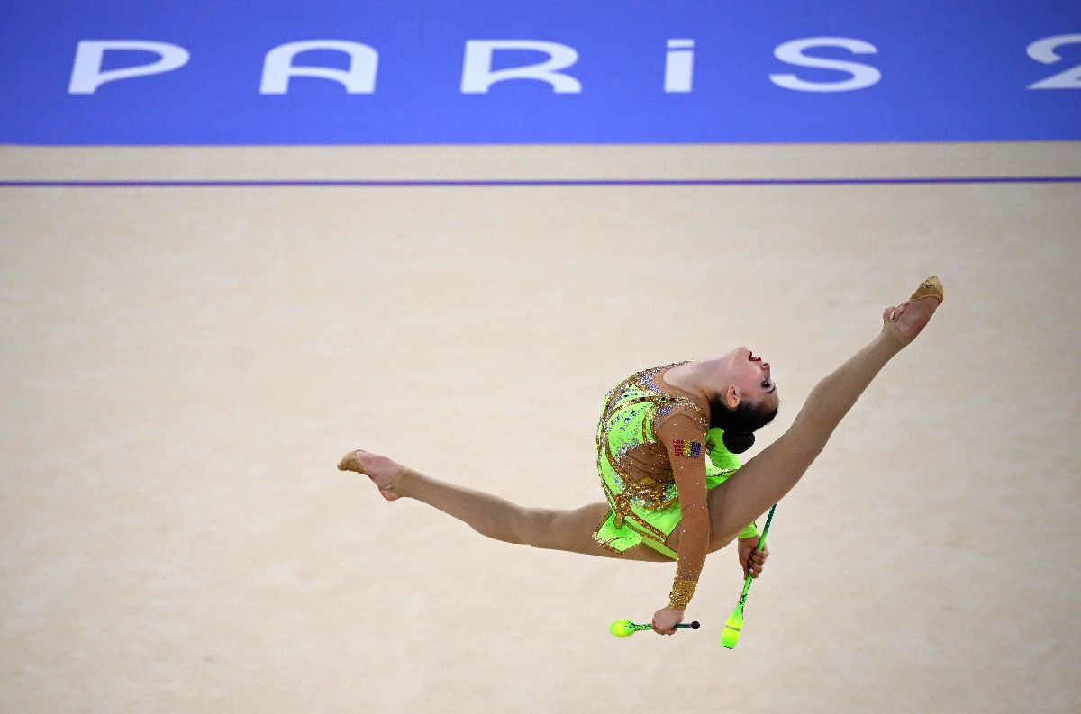 Annaliese Drăgan, în calificările de la gimnastică ritmică - Paris 2024