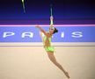 Annaliese Drăgan, în calificările de la gimnastică ritmică, în Arena Porte de La Chapelle din Paris / FOTO: Raed Krishan (GSP.ro)