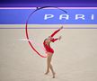 Annaliese Drăgan, în calificările de la gimnastică ritmică, în Arena Porte de La Chapelle din Paris / FOTO: Raed Krishan (GSP.ro)