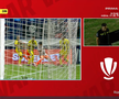 Gol anulat în Metaloglobus - Dinamo ca urmare a intervenției VAR. FOTO: captură Prima Sport
