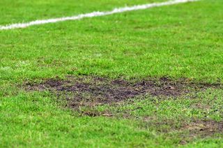 Imagini incredibile! Gazon deplorabil la Metaloglobus - Dinamo