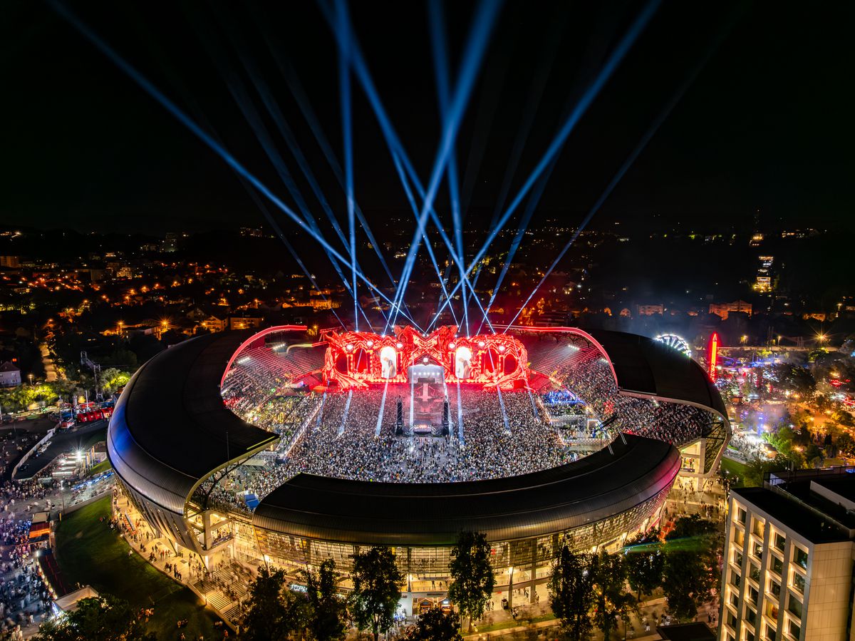 Cum arată Cluj Arena, stadion transformat total pentru Untold Festival