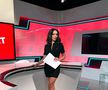 Alexandra Băluțescu prezintă știrile sportive la Prima TV. Foto: Instagram