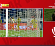 Gol anulat în Metaloglobus - Dinamo ca urmare a intervenției VAR. FOTO: captură Prima Sport