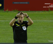 Gol anulat în Metaloglobus - Dinamo ca urmare a intervenției VAR. FOTO: captură Prima Sport