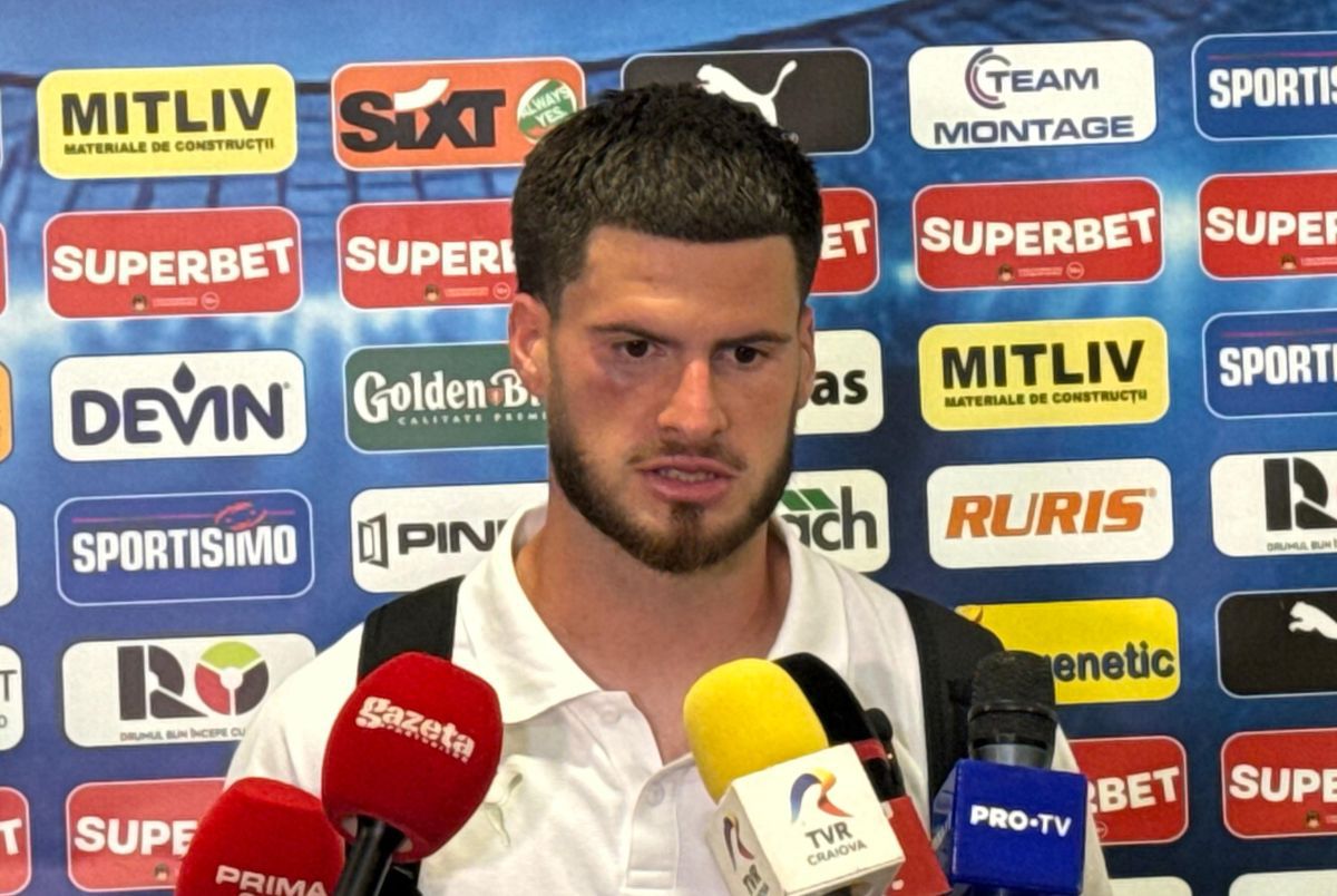 Șocant! » Cum arată Tudor Băluță, după cotul primit în figură la Craiova - Trnava: „Doar ce scăpasem de durere”
