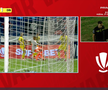 Gol anulat în Metaloglobus - Dinamo ca urmare a intervenției VAR. FOTO: captură Prima Sport