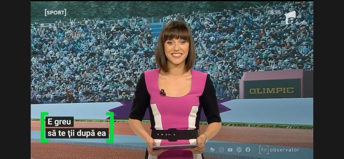 GALERIE FOTO „Transfer” la știrile din sport! Roxana, noua apariție spectaculoasă de la TV
