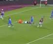 Penalty controversat dictat împotriva lui FCSB în meciul de pe London Stadium! Același arbitru o scotea pe CFR din Europa, după o fază identică