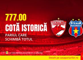 Dinamo-Steaua, premieră istorică. Un singur pariu și ești bogat pe viață