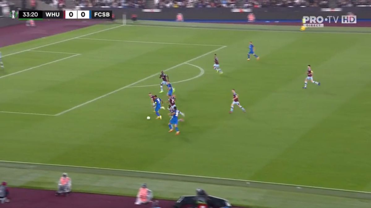 FOTO West Ham - FCSB 0-1, cum a marcat Cordea 08.09.2022