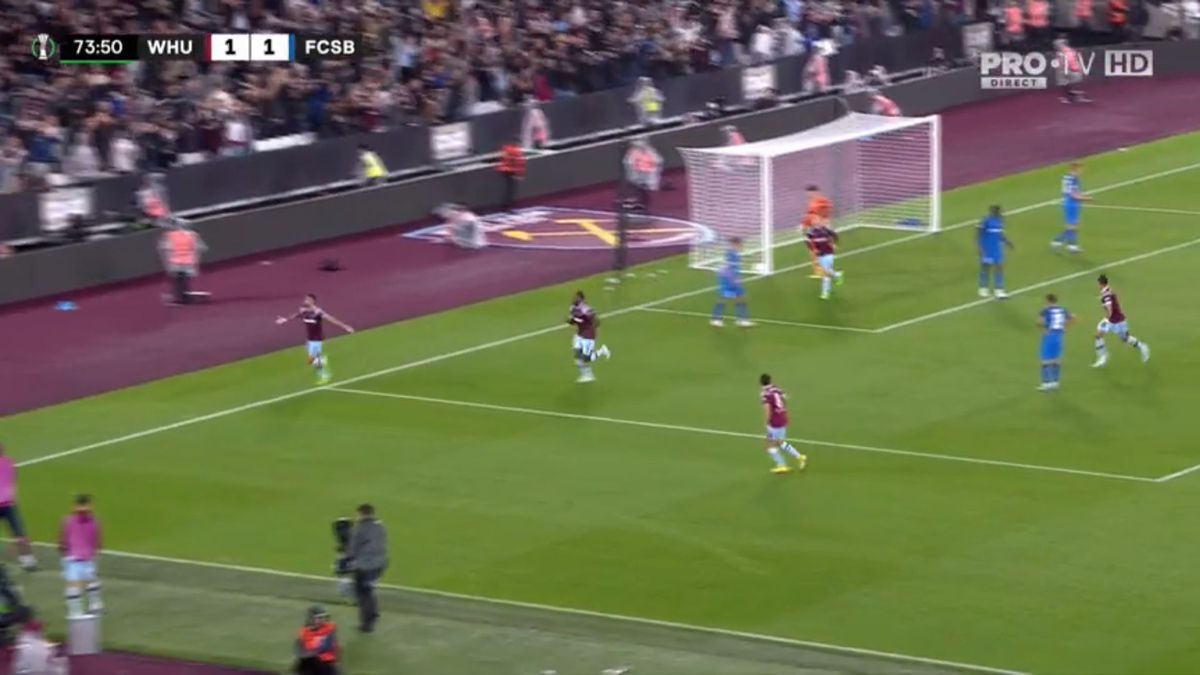 FOTO West Ham - FCSB, gol Emerson 08.09.2022