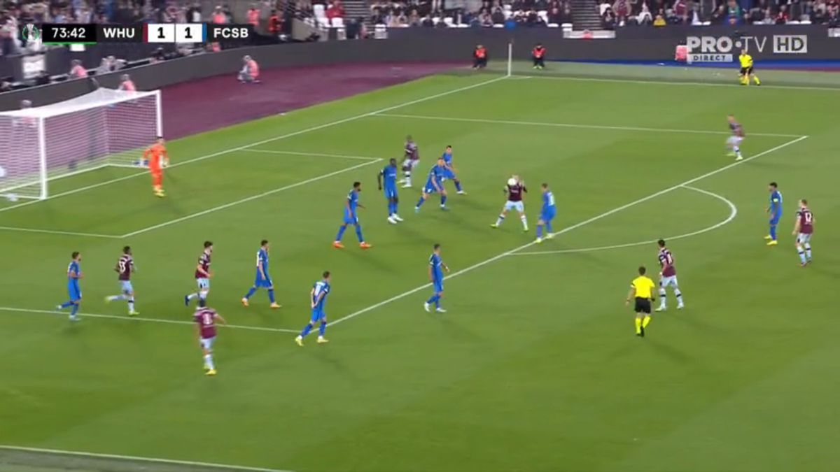 FOTO West Ham - FCSB, gol Emerson 08.09.2022