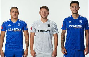 FCU Craiova și-a prezentat noile echipamente » Cum arată tricourile de joc